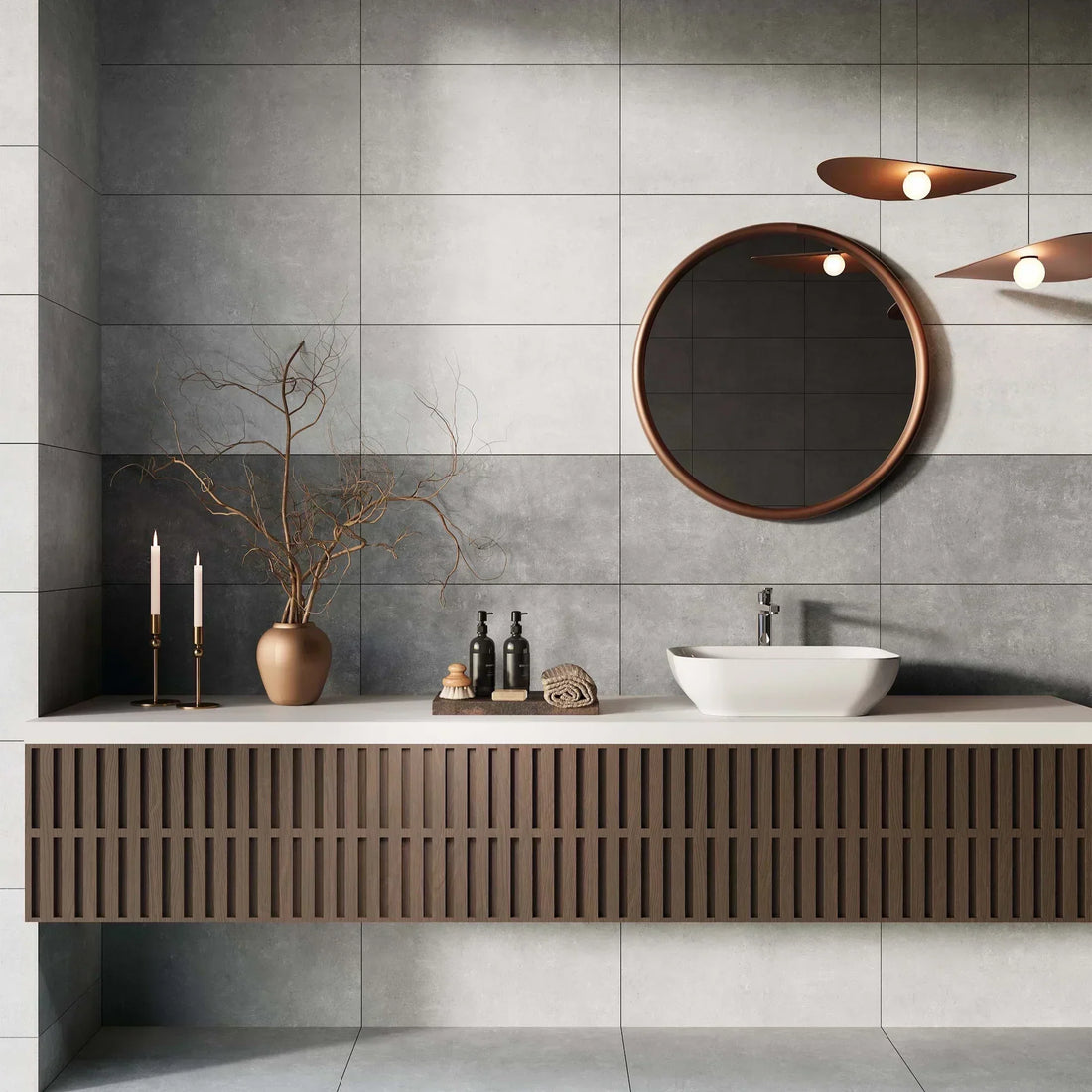 Porcelain tiles vs ceramic tiles comparison in a modern UK home