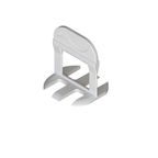 Traditional 2mm tile levelling clip – white base