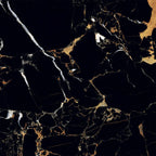 Obsidian Gold Polished Porcelain Wall and Floor Tile 600x600mm