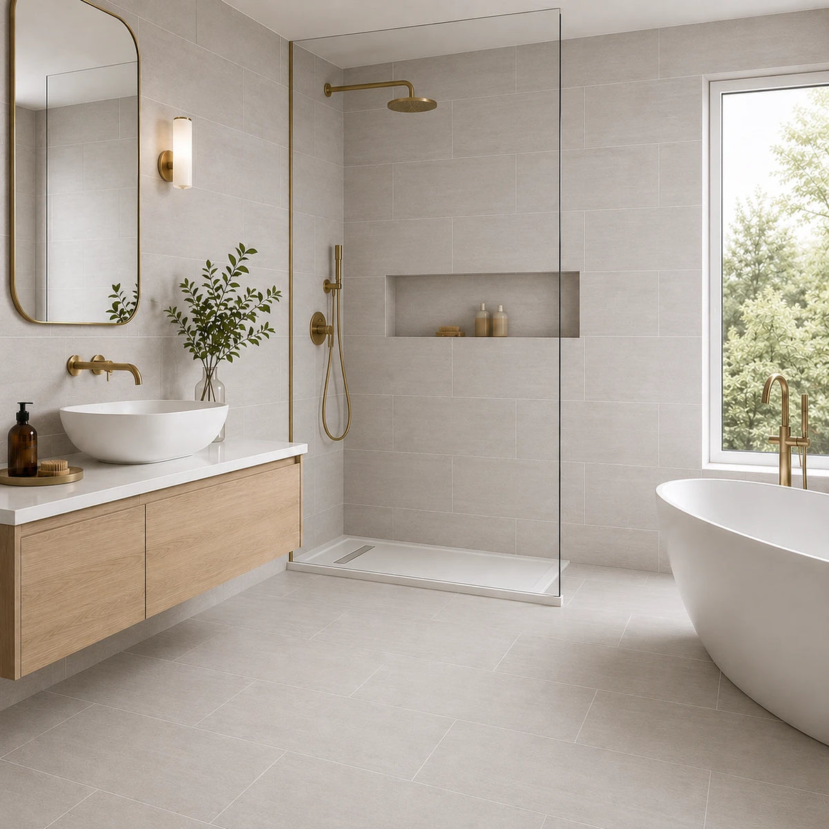 Cotswold Stone White Matt Porcelain Tile 300×600mm