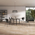 Beige Porcelain Tile 600x1200mm Kitchen Setting - Albra Range - Tiles on Top