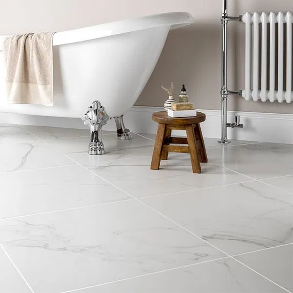 Calacatta Nova Polished Porcelain Wall and Floor Tile 600x600mm