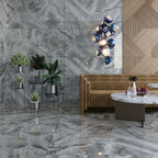 Capri Grey Onyx Effect Polished Porcelain Tile 1200×600mm