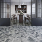 Capri Grey Onyx Effect Polished Porcelain Tile 600×600mm