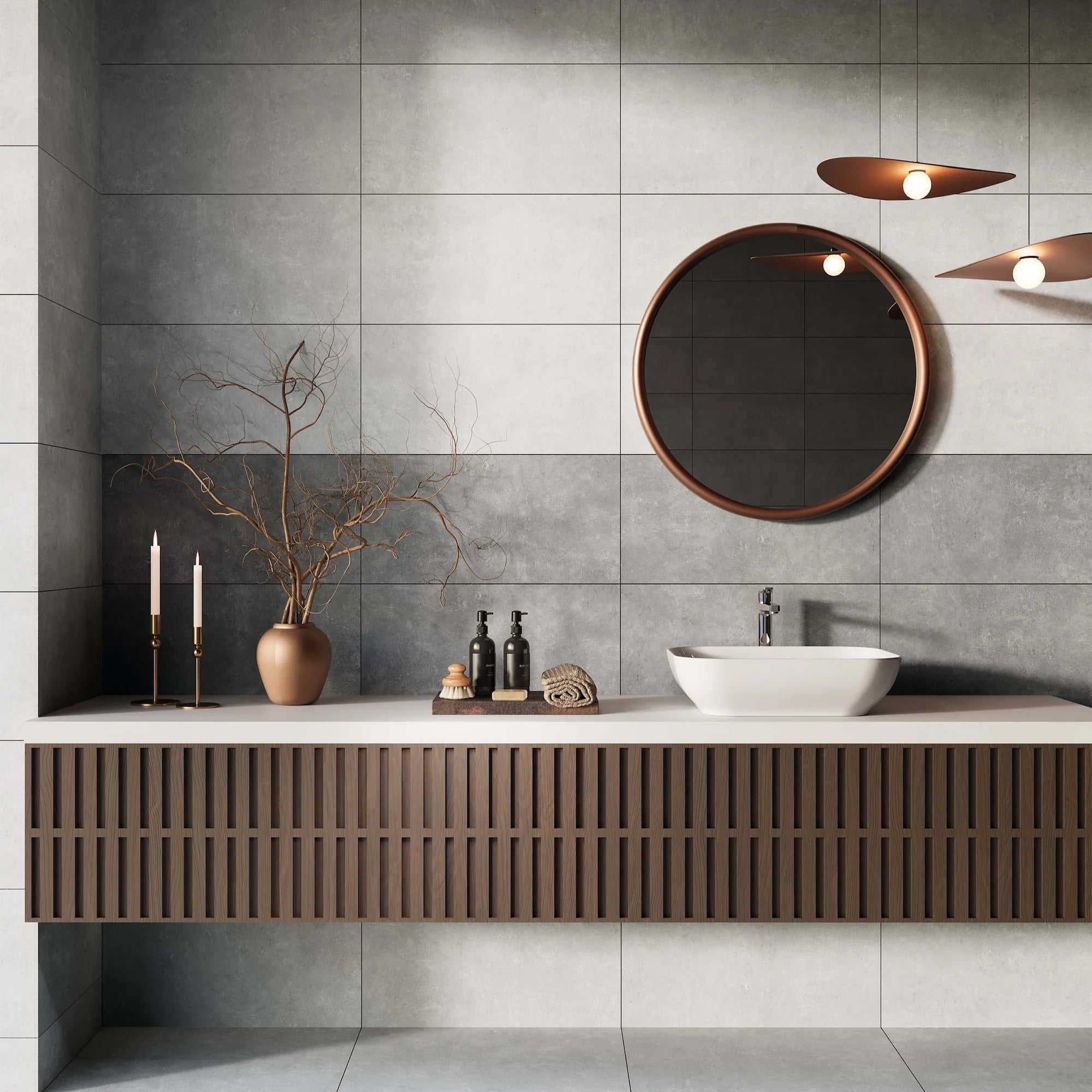 Clara Silver Matt Porcelain Tile 300×600mm