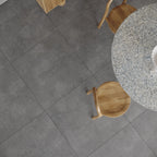 Clara Anthracite Matt Porcelain Tile 800×800mm