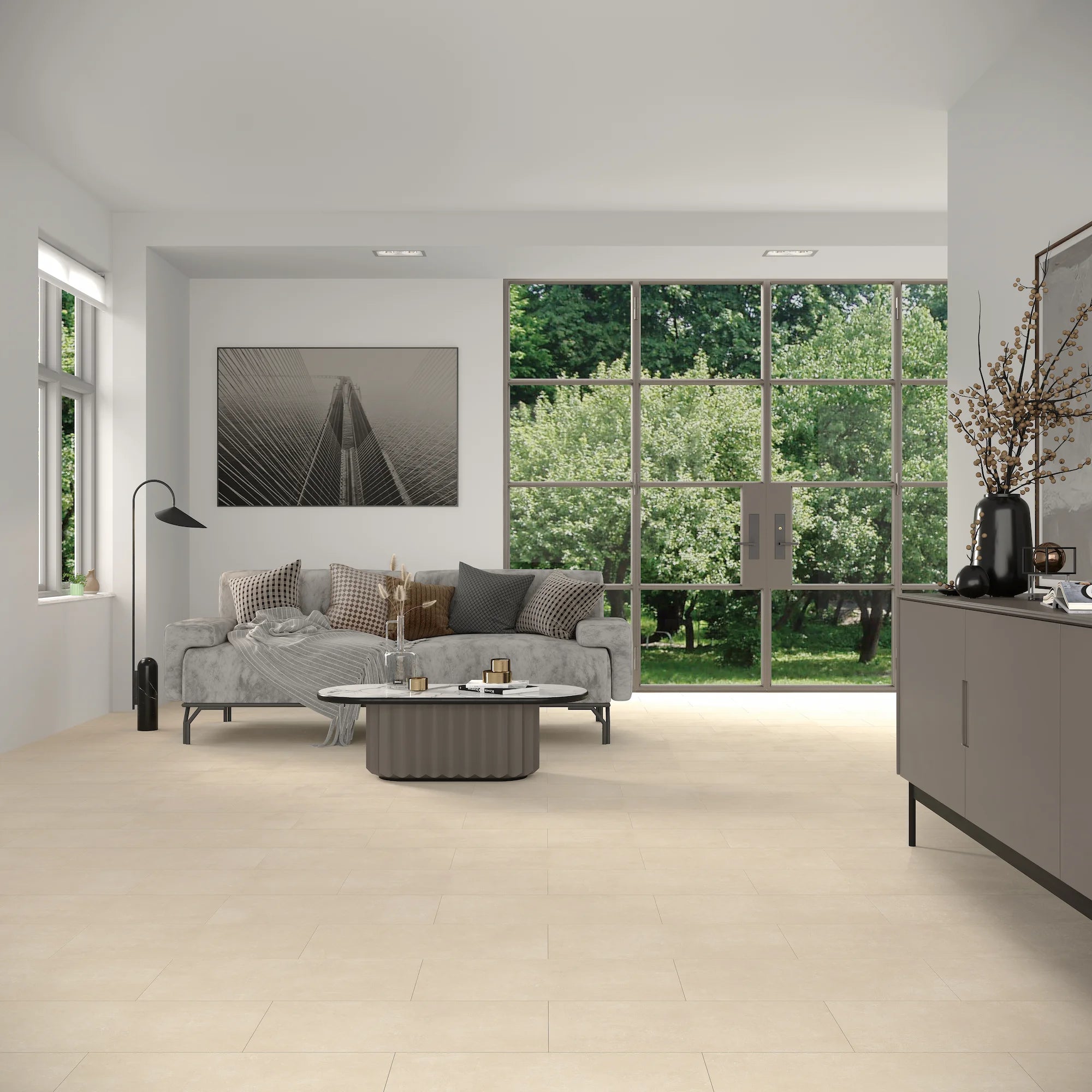 Clara Ivory Matt Porcelain Tile 300×600mm