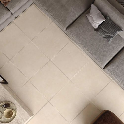 Clara Ivory Matt Porcelain Tile 600×600mm