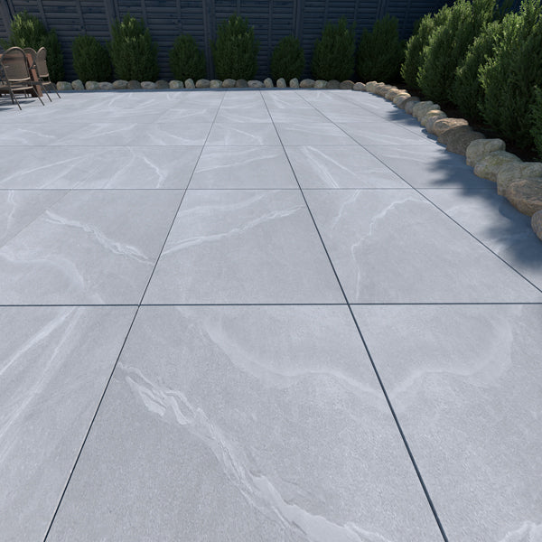Cloudstone Grey Outdoor Porcelain Paving 595×900×20mm