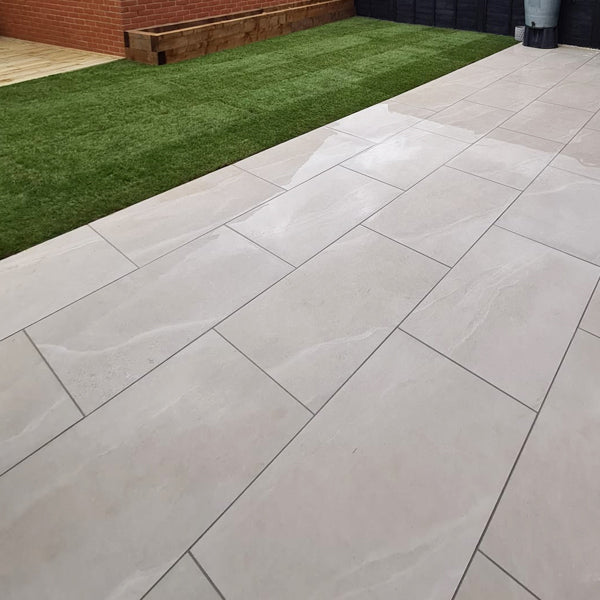 Cloudstone Ivory Outdoor Porcelain Paving 595×900×20mm
