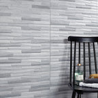 Dune Stripe Craft Decor Grey Matt Porcelain Tile 316×608mm