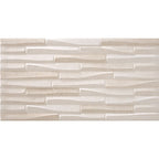 Dune Stripe Craft Decor Ivory Matt Porcelain Tile 316×608mm
