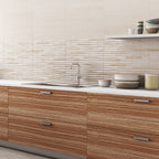 Dune Stripe Craft Decor Ivory Matt Porcelain Tile 316×608mm