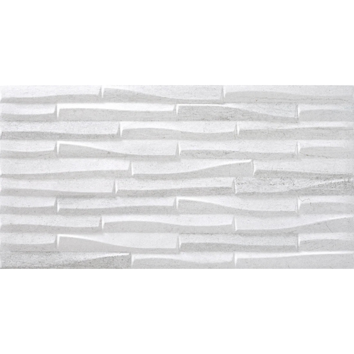 Dune Stripe Craft Decor White Matt Porcelain Tile 316×608mm