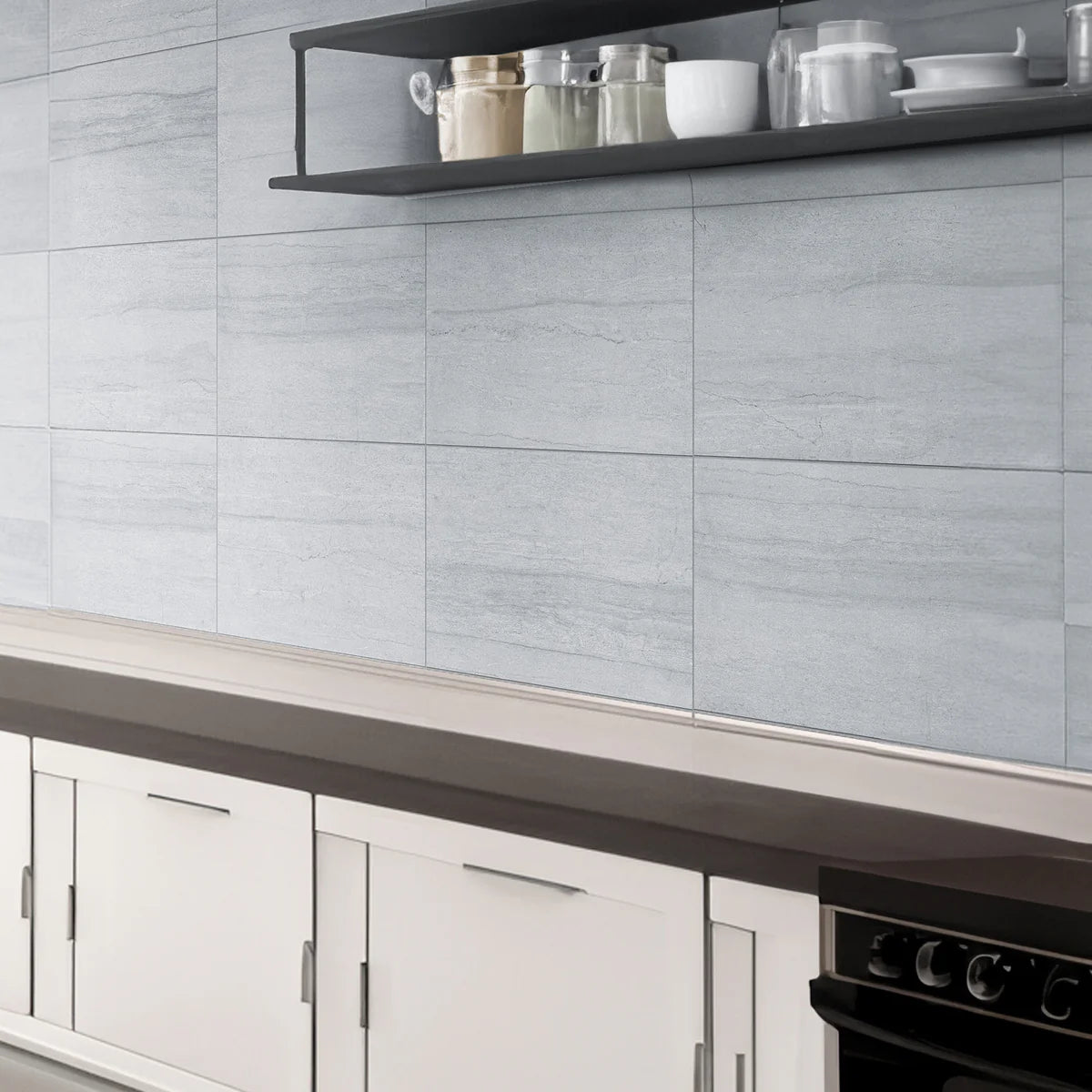 Dune Stripe Grey Matt Porcelain Tile 316×608mm