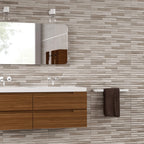 Dune Stripe Craft Decor Smoke Matt Porcelain Tile 316×608mm