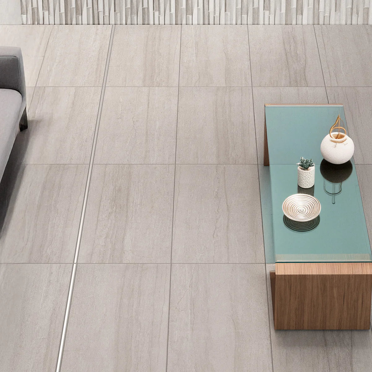 Dune Stripe Smoke Matt Porcelain Tile 316×608mm