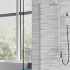 Dune Stripe Craft Decor White Matt Porcelain Tile 316×608mm