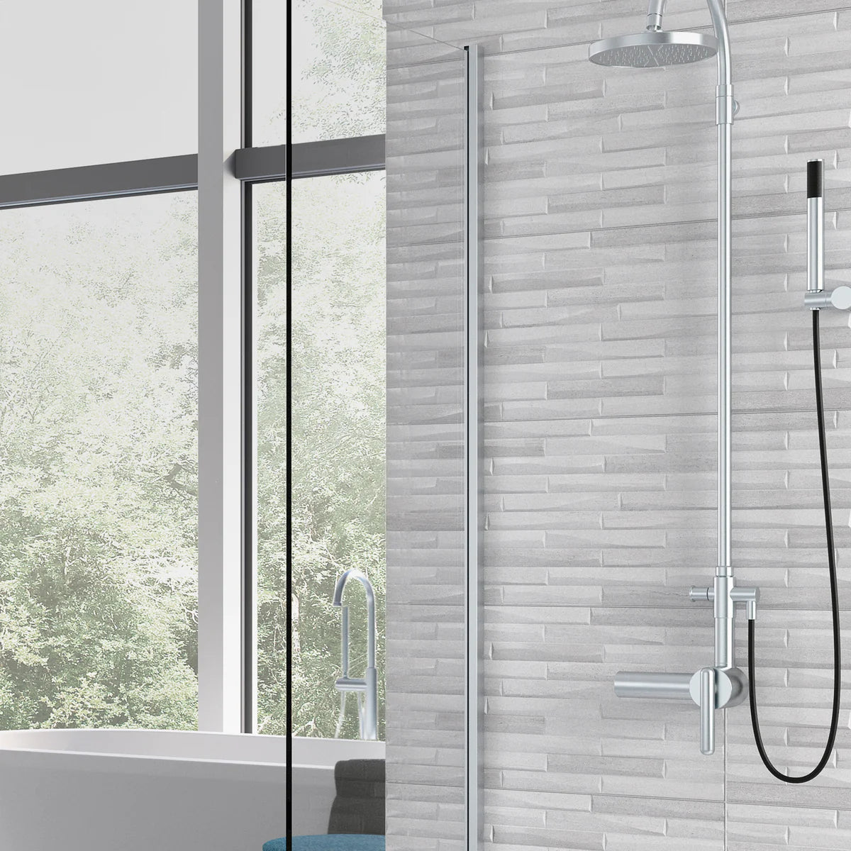 Dune Stripe Craft Decor White Matt Porcelain Tile 316×608mm