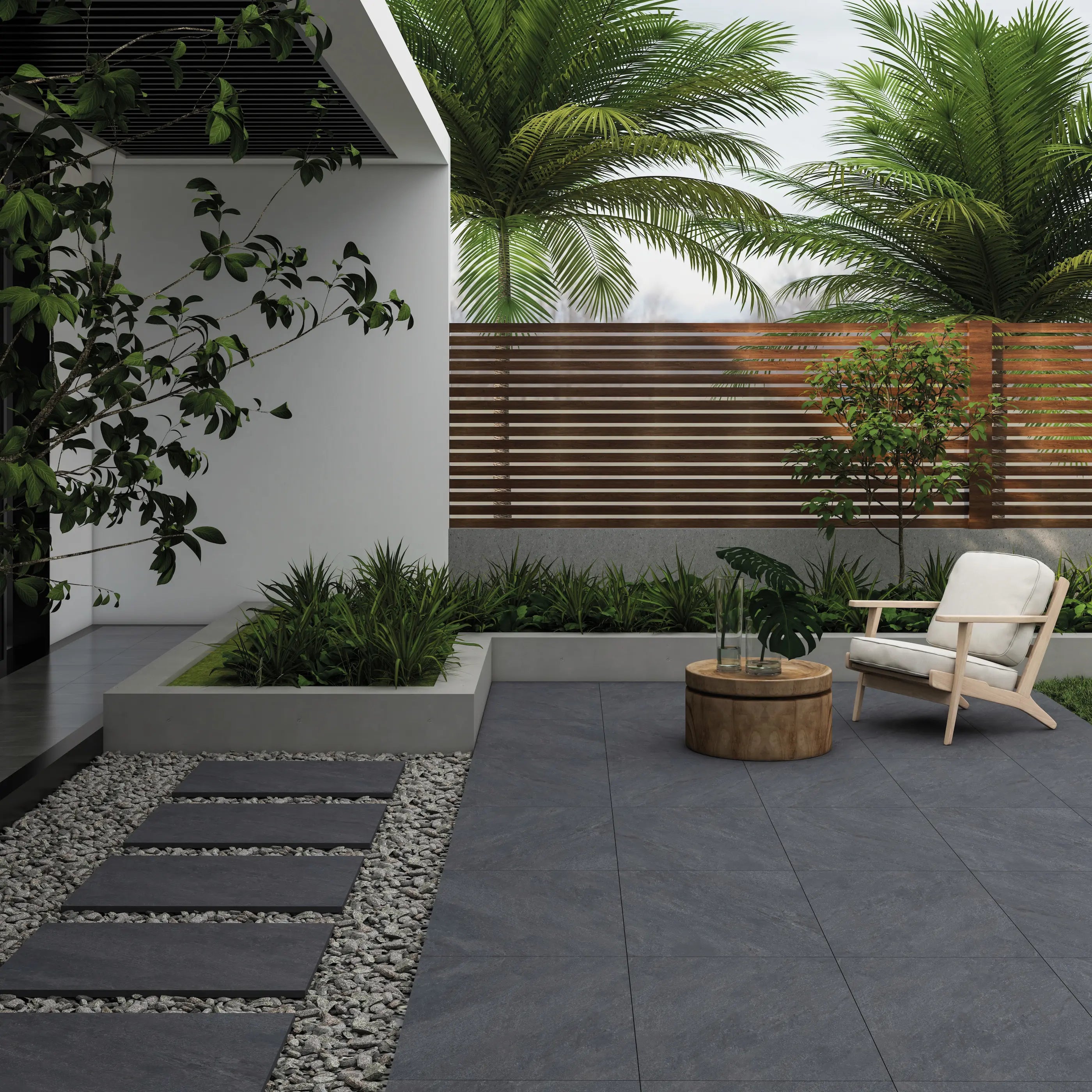 Matera Dark Grey Outdoor Porcelain Paving 600×900×20mm