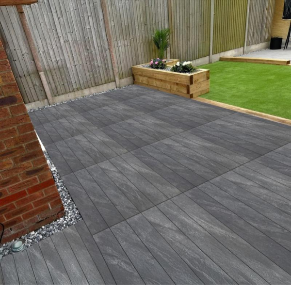 Montana Anthracite Porcelain Edging Plank 150x900x20mm