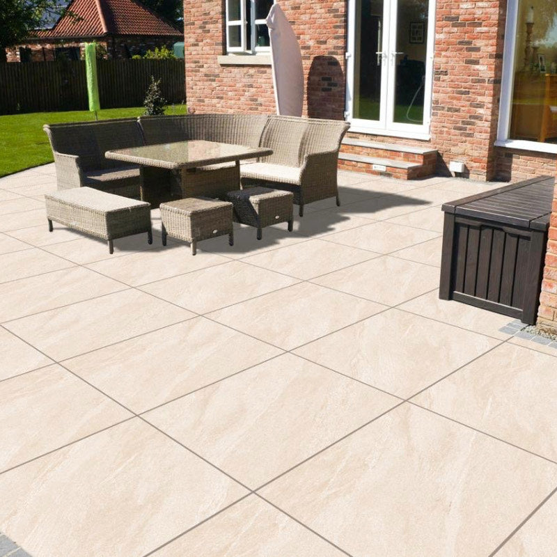 Montana Beige Outdoor Porcelain Paving 600×900×20mm