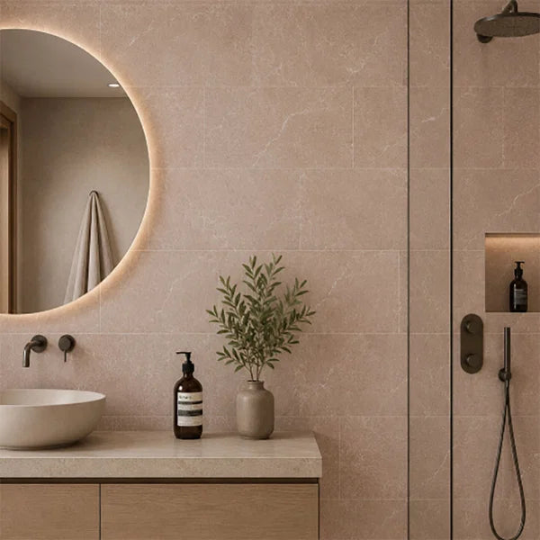 Monterra Beige Matt Porcelain Wall and Floor Tile 600x300mm