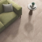Beige Porcelain Tile 600x600mm Living Room Setting - Monterra Range - Tiles on Top