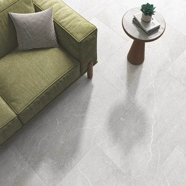 Grey Porcelain Tile 600x600mm Living Room Set - Monterra Range - Tiles on Top