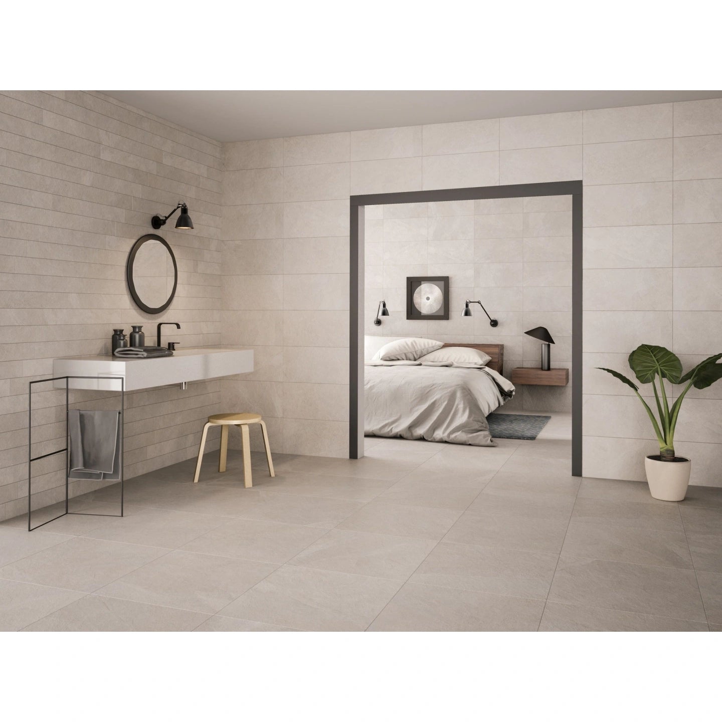 Moorland Stone Sand Porcelain Wall and Floor Tile 600×1200mm