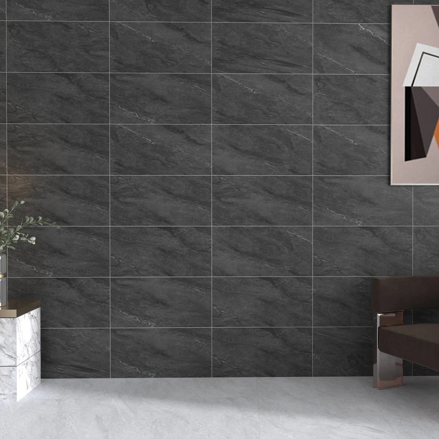 Morning Mist Dark Grey Matt Porcelain Tile 300×600mm