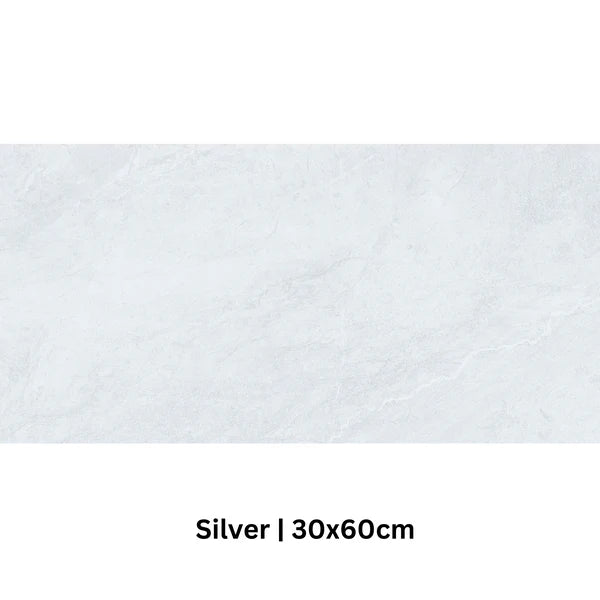 Morning Mist Silver Matt Porcelain Tile 300×600mm