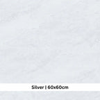 Morning Mist Silver Matt Porcelain Tile 600×600mm