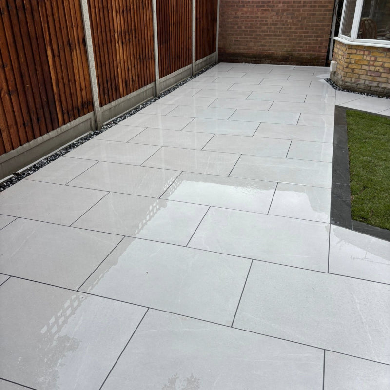 Nordic Calm White Outdoor Porcelain Paving 595×900×20mm
