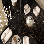 Obsidian Gold Polished Porcelain  Wall and Floor Tile 1200x600mm