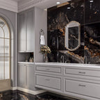 Onyra Satin Black Porcelain Wall and Floor Tile 1200x600mm