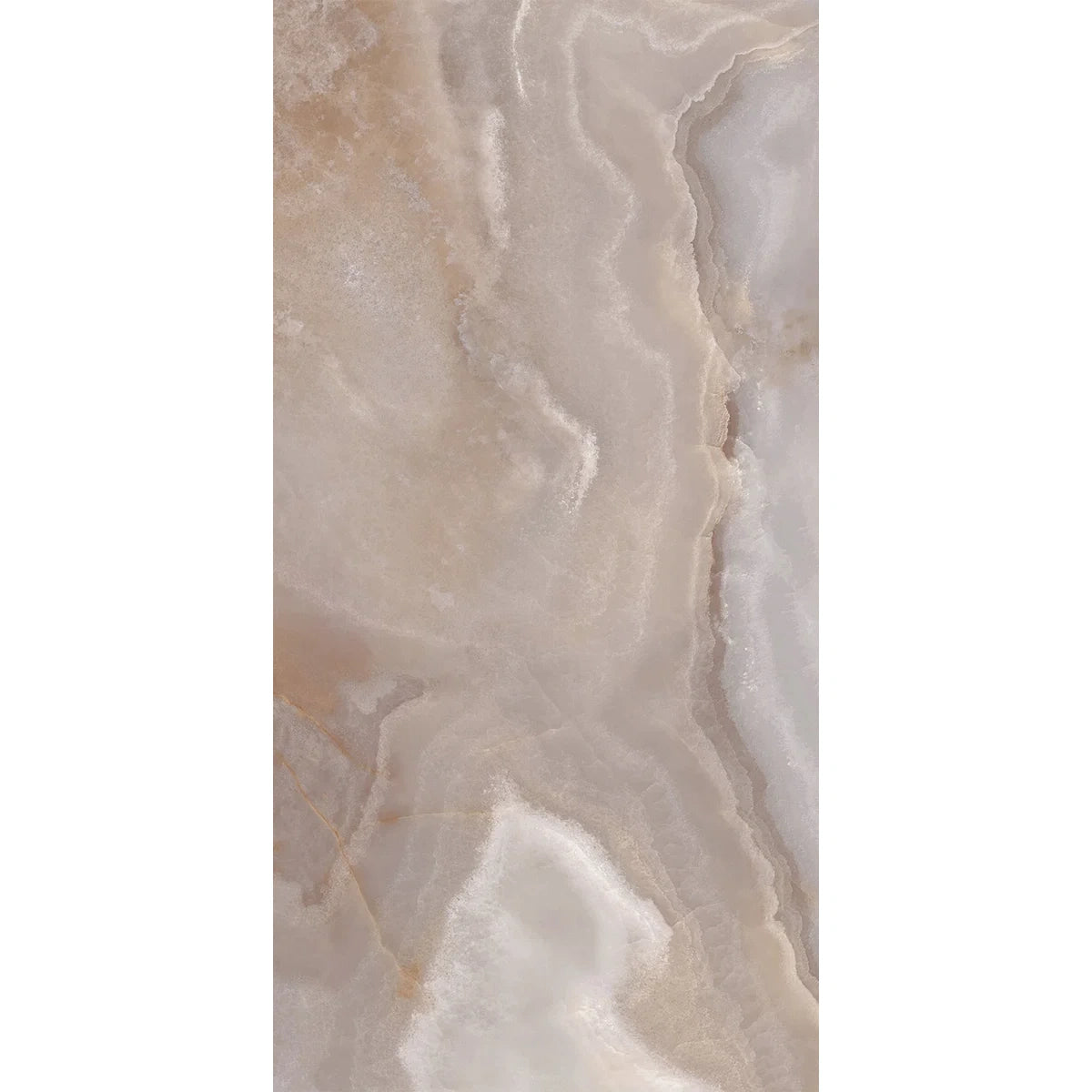 Onyx Blush Polished Porcelain Wall and Floor Tile 1200x600mm