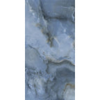 Onyx Lora Blu Polished Porcelain Wall and Floor Tile 1200x600mm