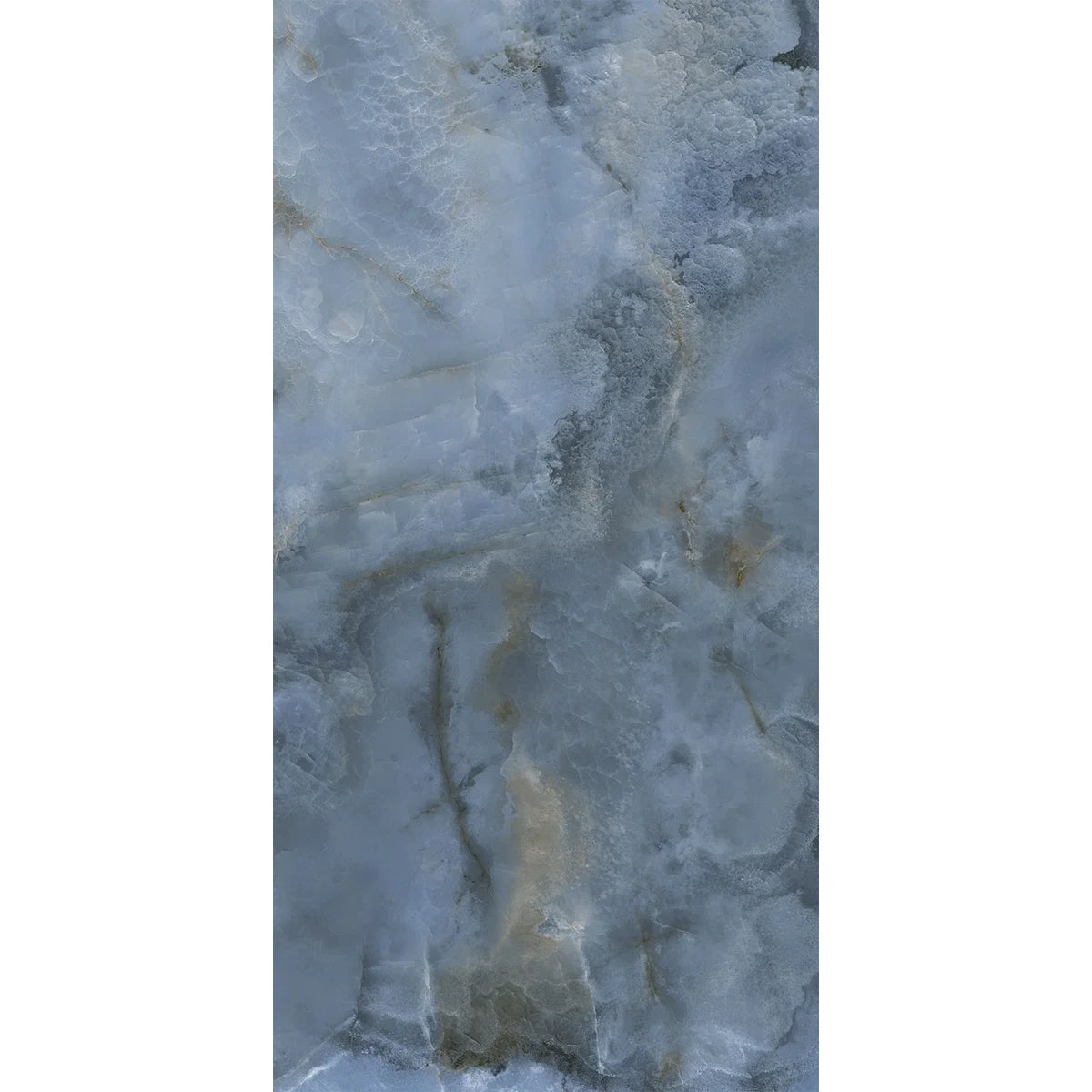 Onyx Lora Blu Polished Porcelain Wall and Floor Tile 1200x600mm