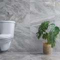 Quartz Pearly Grey Matt Porcelain Tile 300×600mm