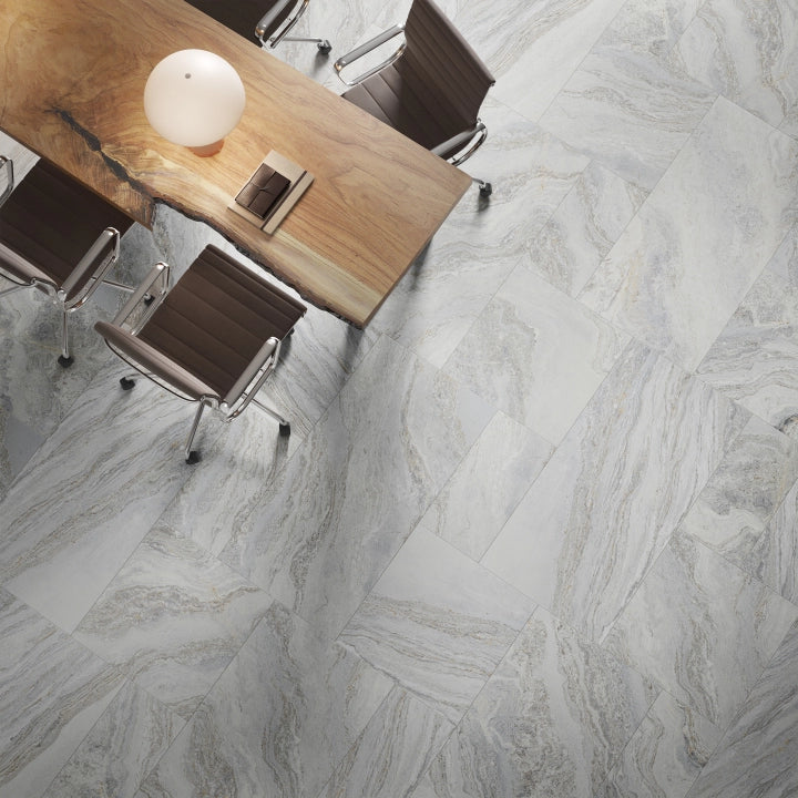 Quartz Pearly Grey Matt Porcelain Tile 600×1200mm