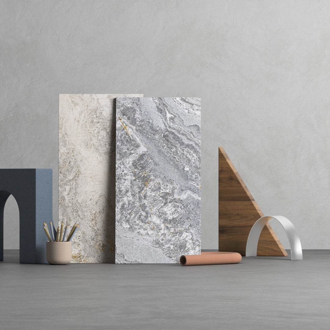 Quartz Pearly Grey Matt Porcelain Tile 600×1200mm