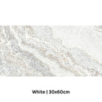 Quartz Pearly White Matt Porcelain Tile 300×600mm