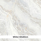 Quartz Pearly White Matt Porcelain Tile 600×600mm