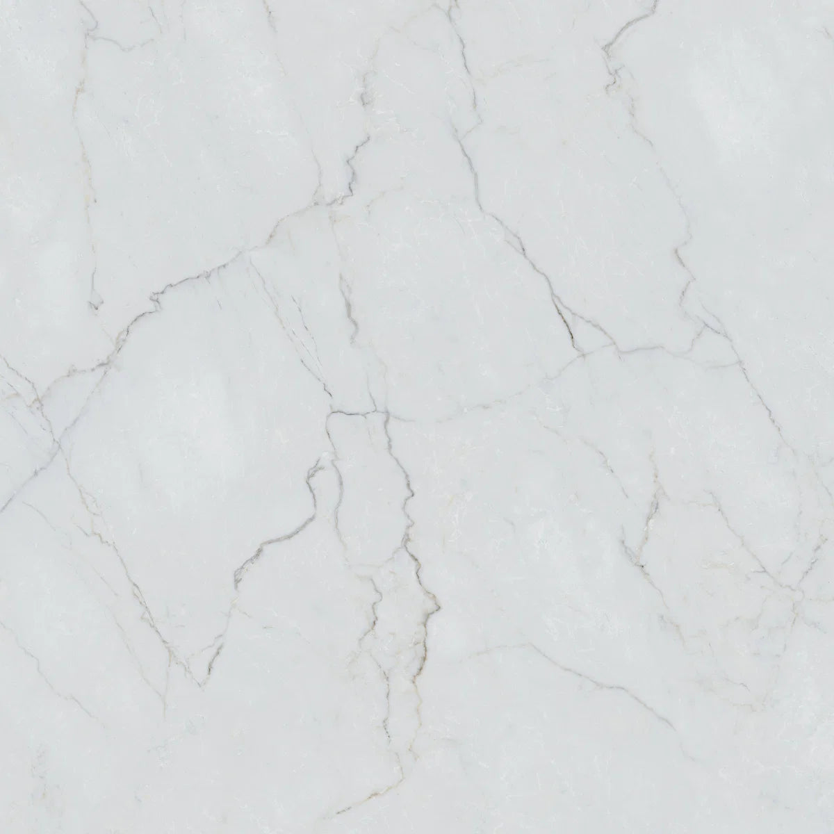 White Marble Effect Porcelain Tile 980x980mm Single Tile 1 - Tiles on Top