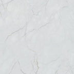 White Marble Effect Porcelain Tile 980x980mm Single Tile 3 - Tiles on Top