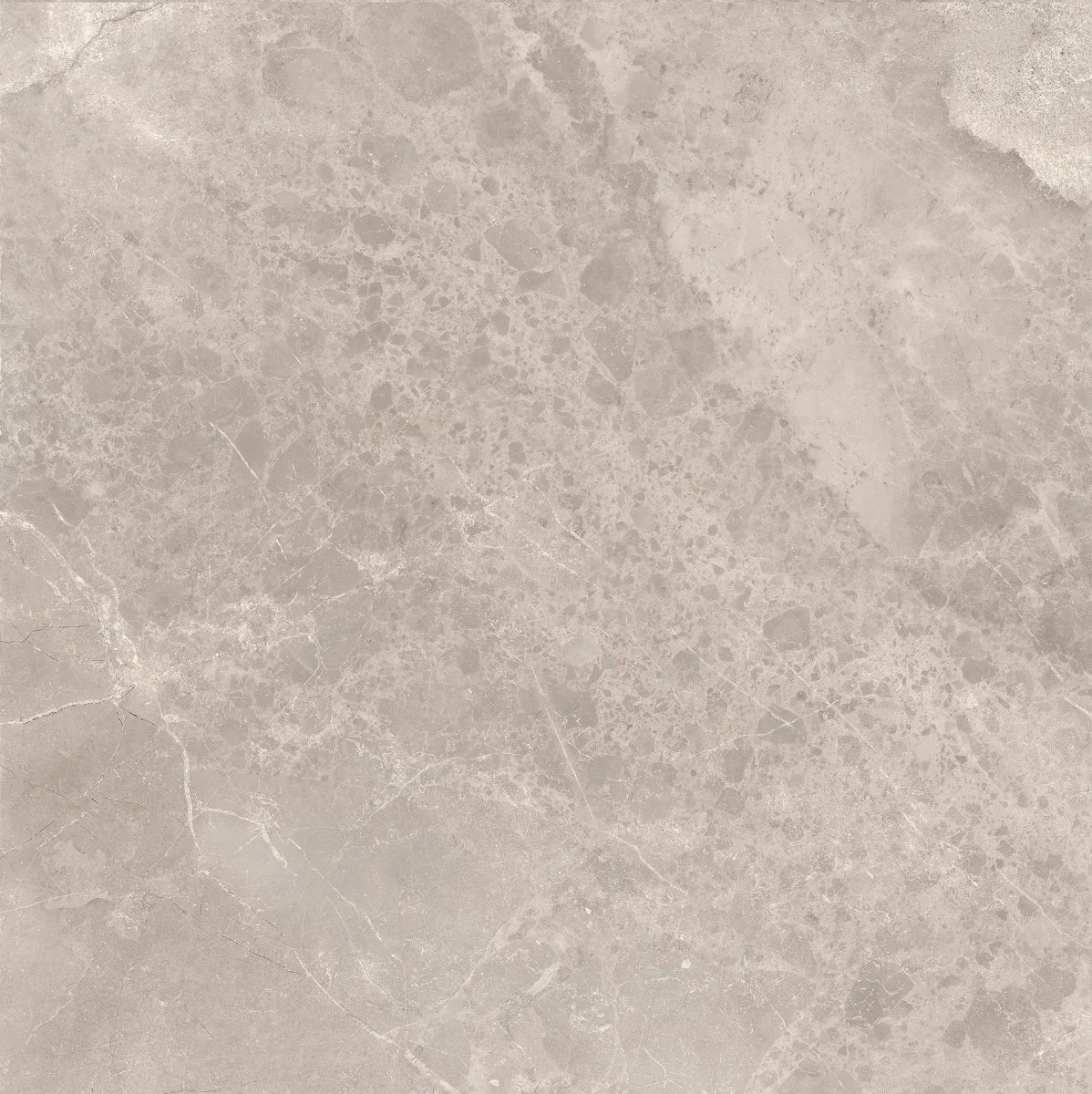 Grey Porcelain Tile 595x595mm Single Tile 3 - Tornby Range - Tiles on Top