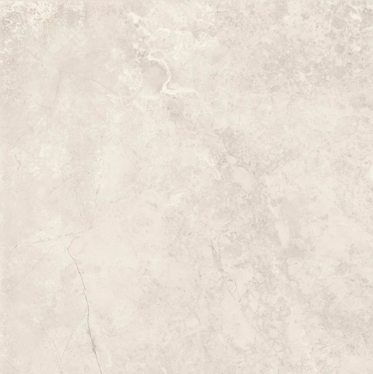 White Porcelain Tile 595x595mm Single Tile 2 - Tornby Range - Tiles on Top