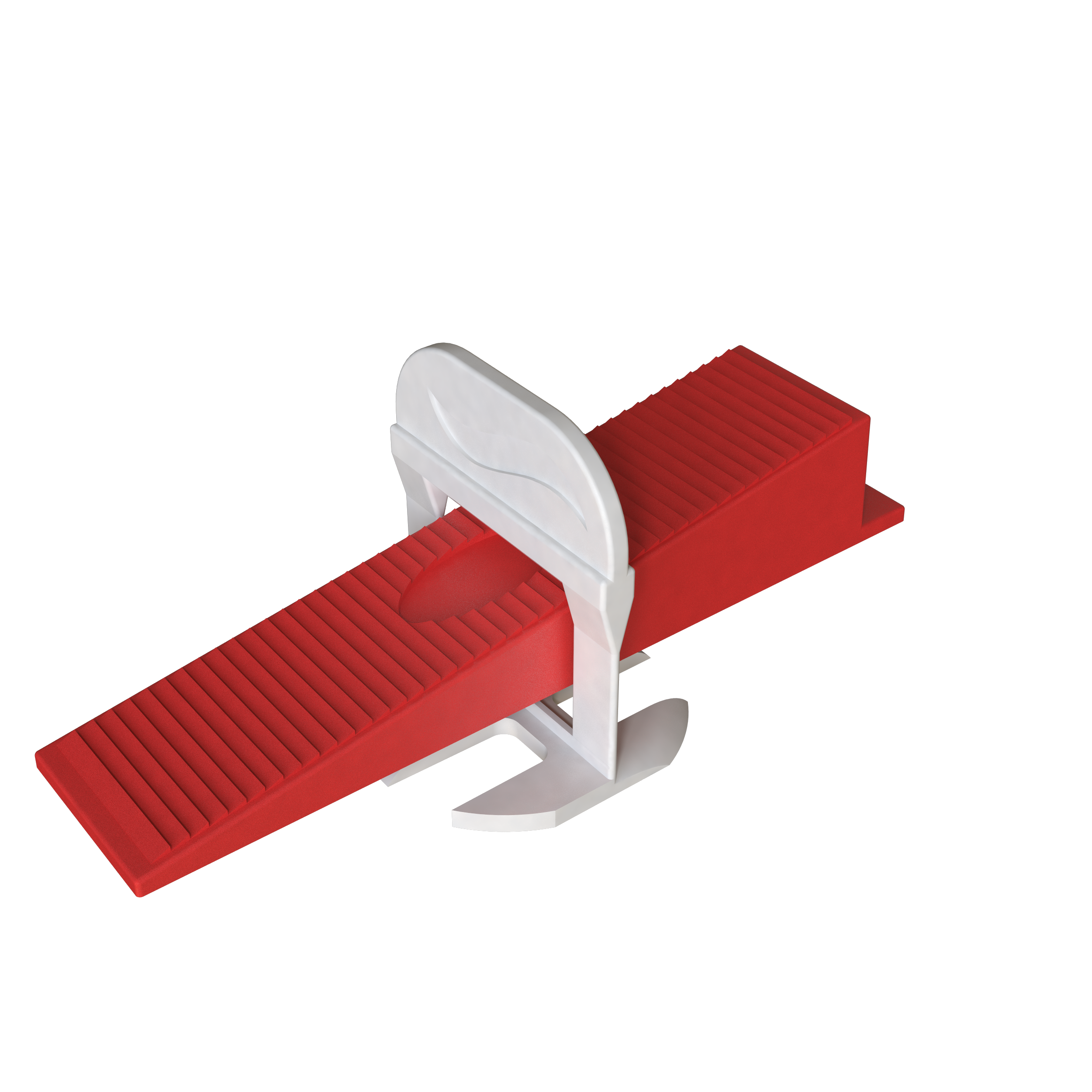 Traditional 2mm tile levelling system – clip and wedge assembled