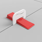 Traditional 2mm tile levelling system – clip and wedge assembled on tile